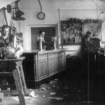Ve strojnické dílně pivovaru byla vyráběna výčepní zařízení a další příslušenství pro hostince. 30. léta 20. století (soukromá sbírka E. Maškové)