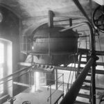 Interiér hruboskalského pivovaru s varnou. Počátek 20. století