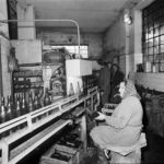 Lahvovna, plnící linka pivovaru. 70. léta 20. století