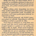 Článek o ledařích na Jizeře z Hlasů Pojizerských. 14. února 1930